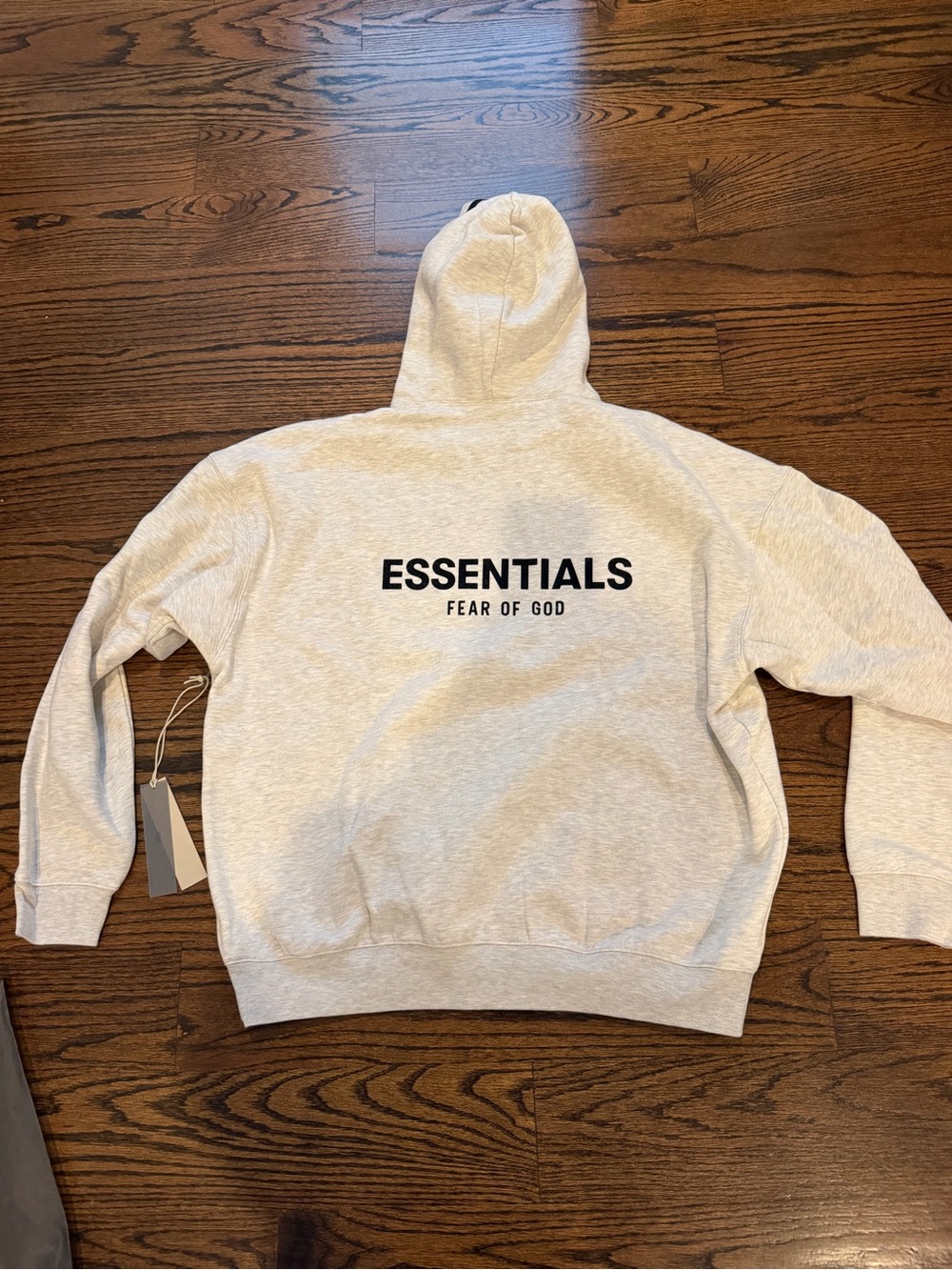 Essentials Hooded Sweatshirt in Light Heather Gray